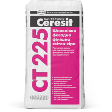Шпаклевка фасадная финишная белая, 25кг CERESIT CT-225 (Церезит CT-225)