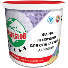 Краска интерьерная акриловая для стен и потолков 14,0кг Ансерглоб (Anserglob)