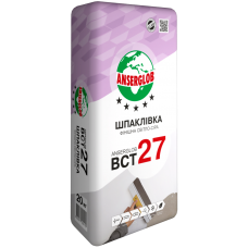 Шпаклевка финишная Ансерглоб БСТ 27 (Anserglob BСТ-27) серая (0,5-4мм) 20 кг