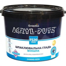 Финишная шпаклевочная гладь Sniezka Acryl-putz fs 20 finisz 17 кг белоснежная